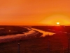 Gefärbter Abendhimmel durch Saharastaub