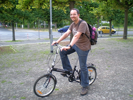 DSCN0539_450 Erste Testfahrt mit dem ersteigerten Faltrad